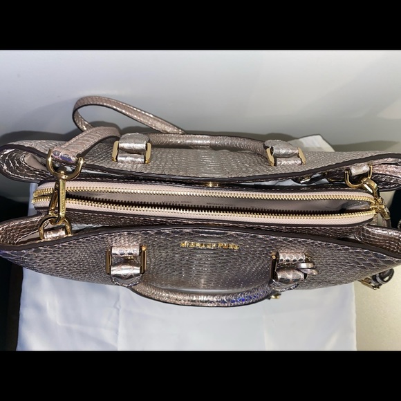 Michael Kors Python Pattern-embossed Leather Satchel - Picture 6 of 9